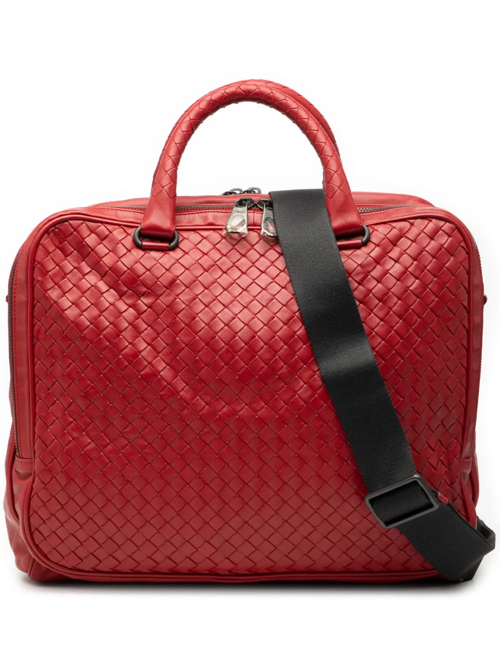 Bottega Veneta Pre-Owned 2012-2025 Nappa Intrecciato business bag - Rosso