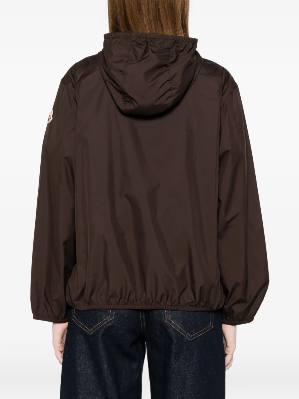 Moncler Bomberjack met capuchon Bruin