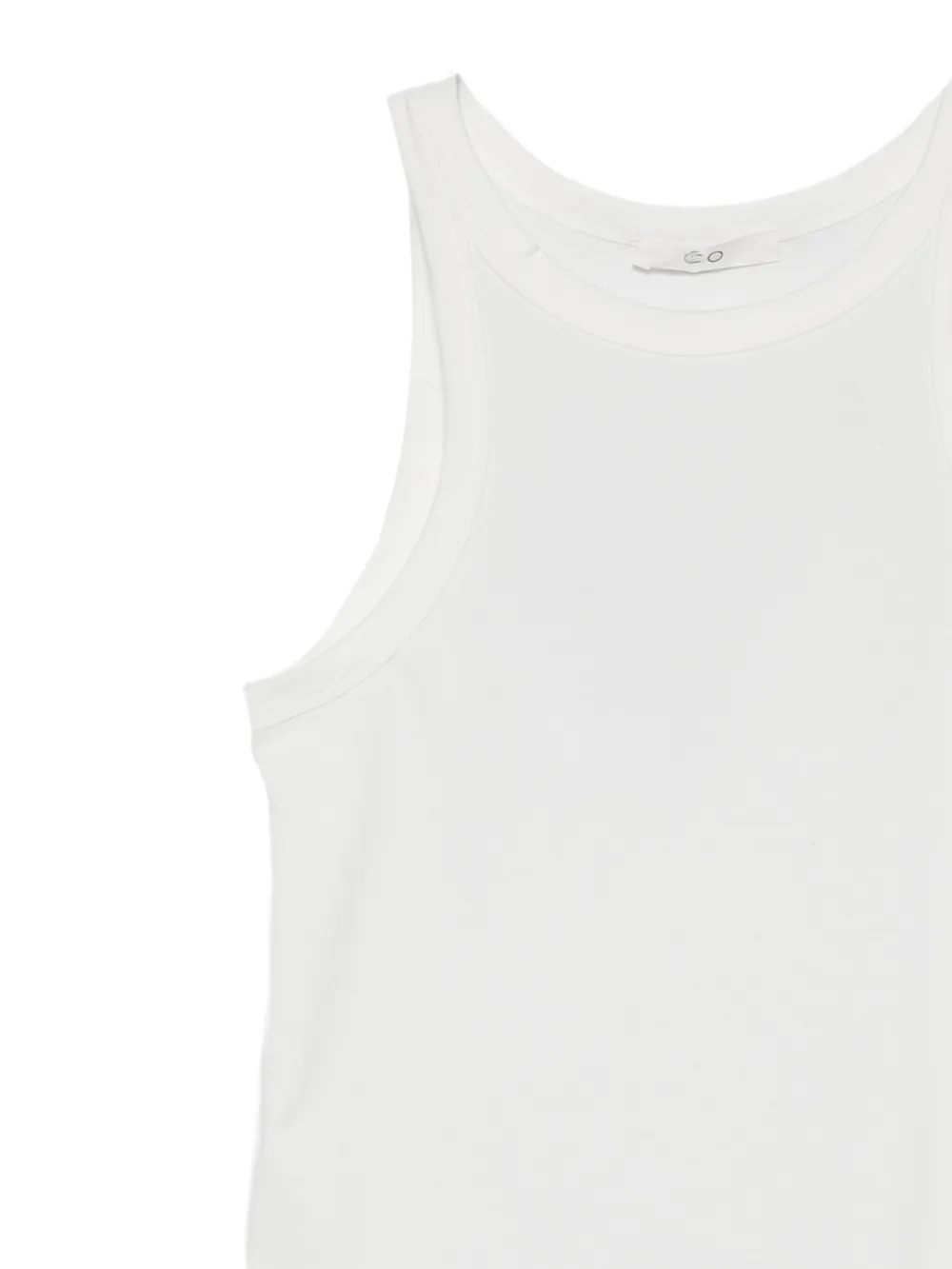  Co Ribbed Tank Top - White 