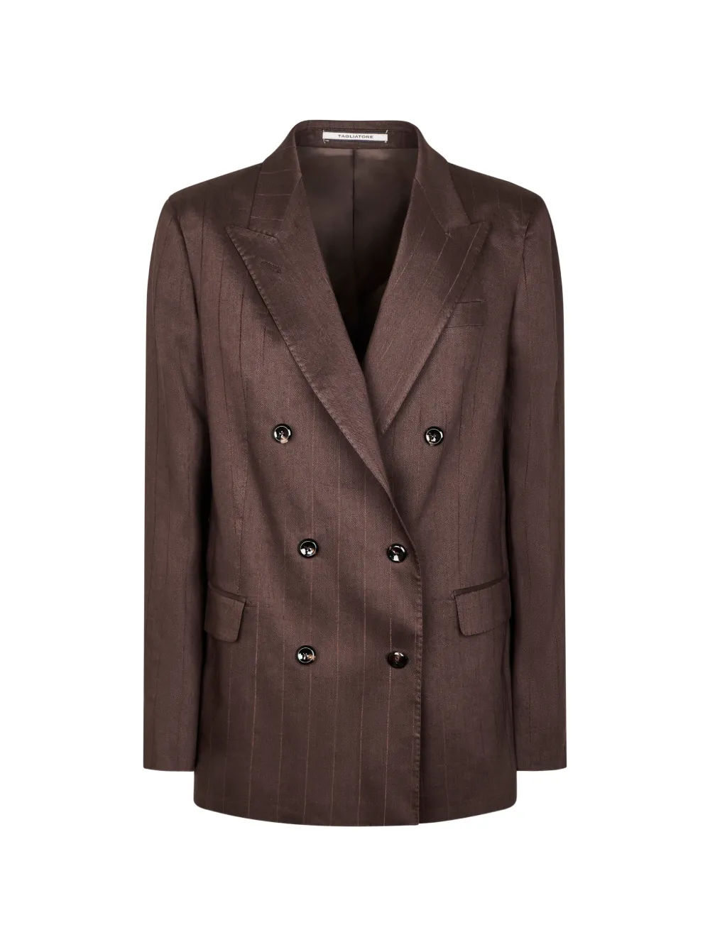 Tagliatore pinstripe double-breasted blazer - Marrone