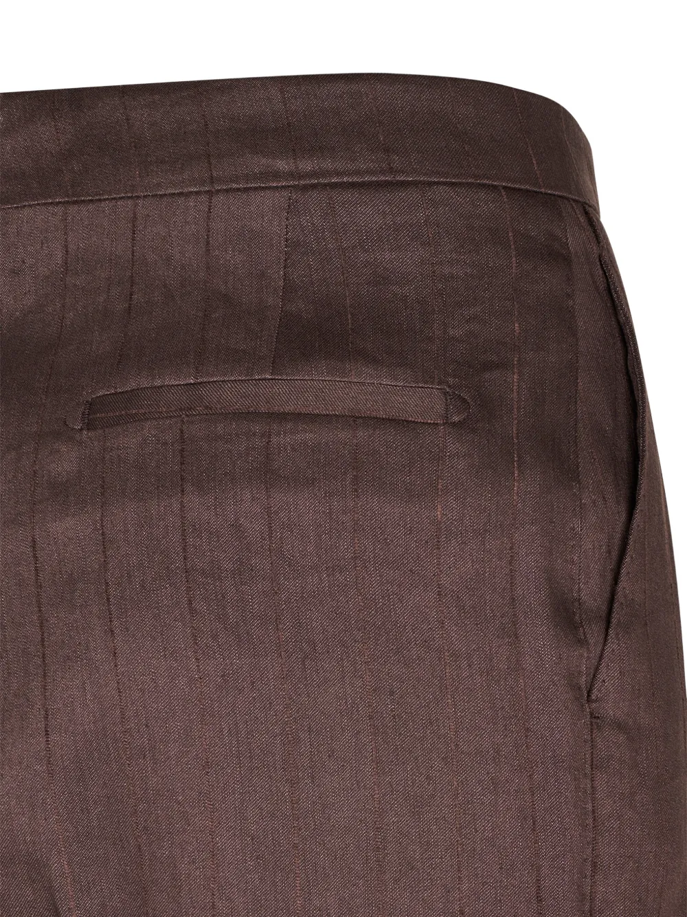 Tagliatore Broek met krijtstreep Bruin