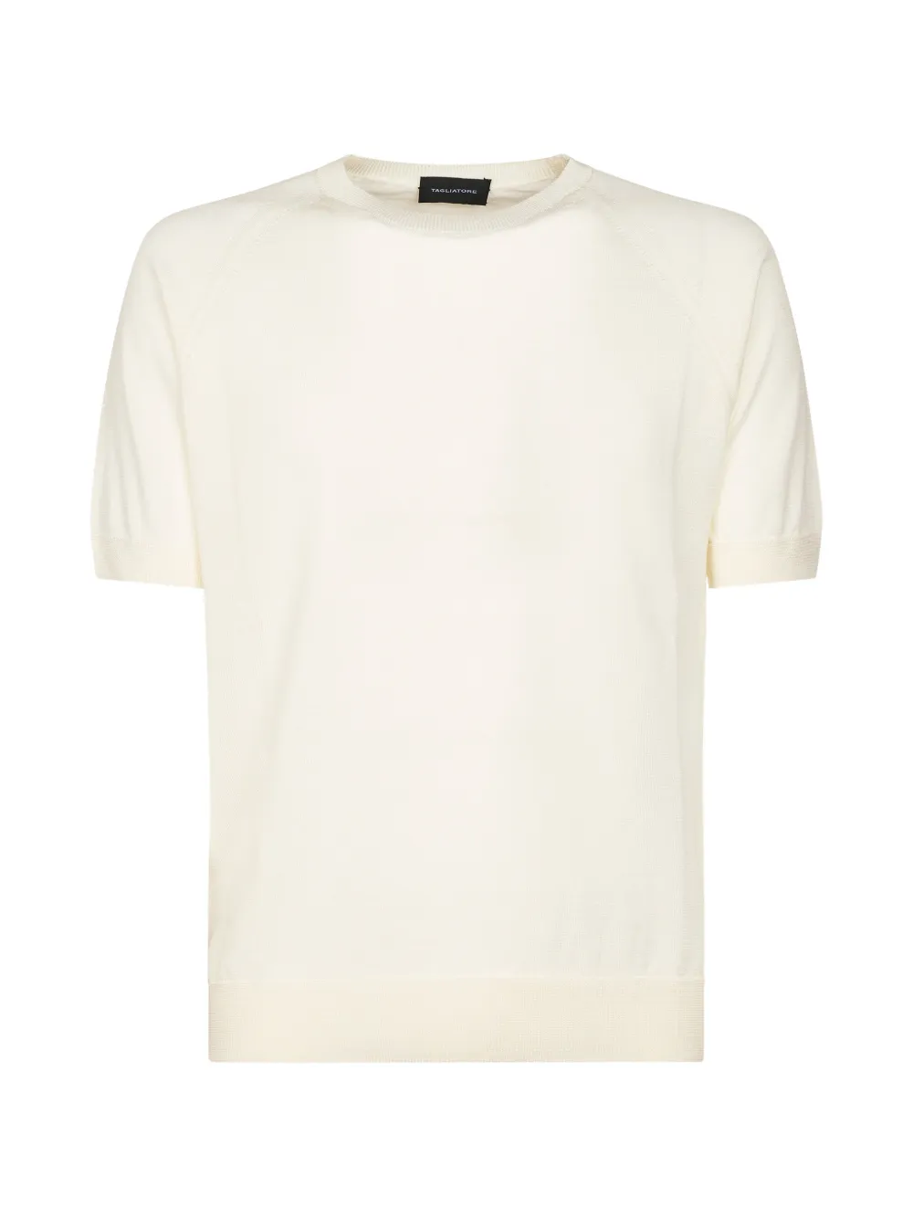 Tagliatore Raglan poloshirt met korte mouwen Wit