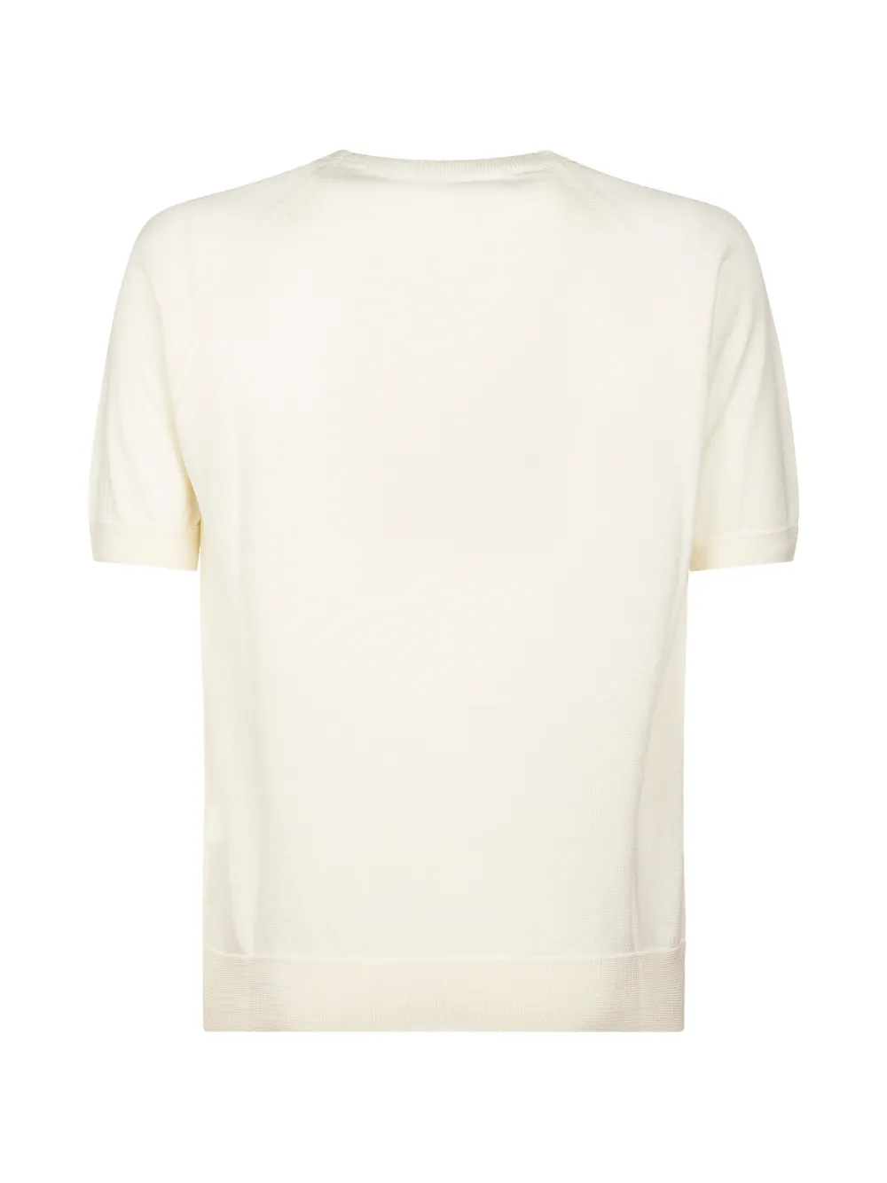 Tagliatore Raglan poloshirt met korte mouwen Wit