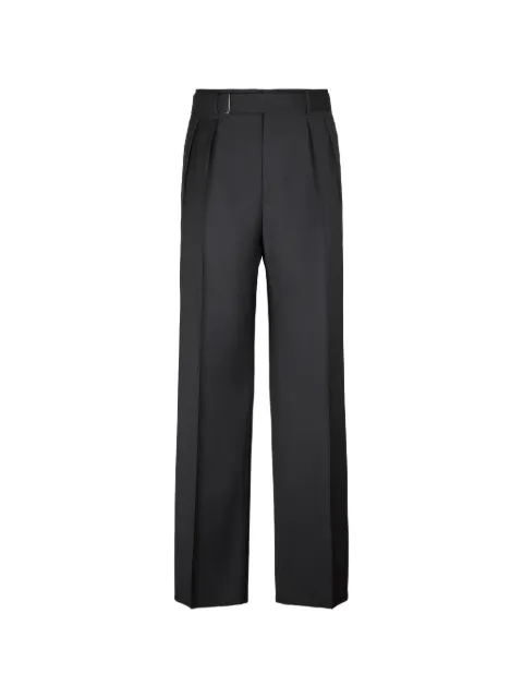 Tagliatore pleated belt trousers
