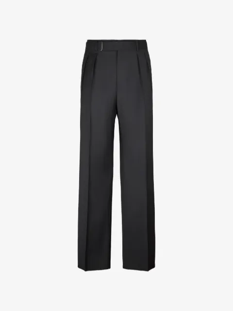 Tagliatore pleated belt trousers
