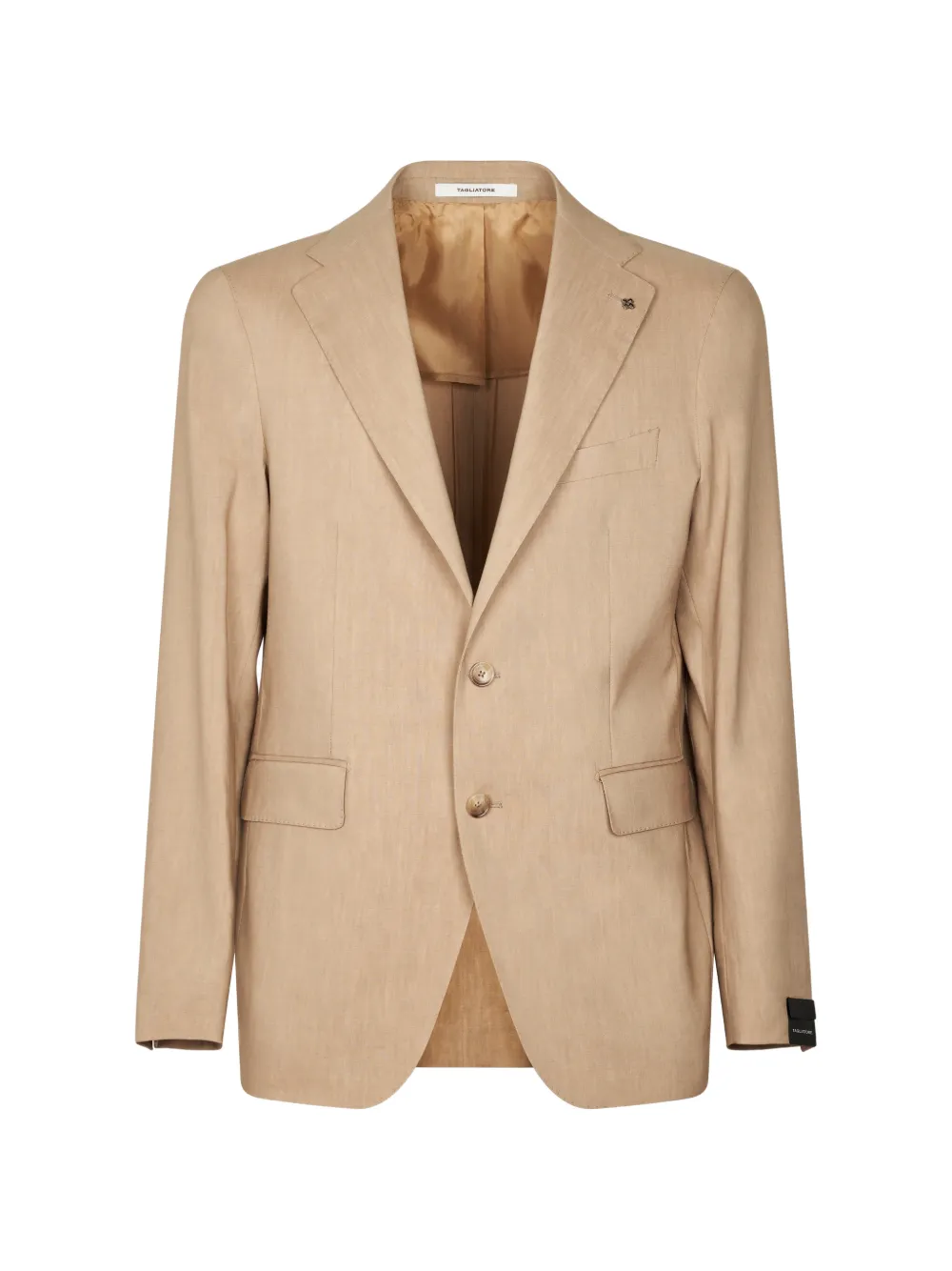 Tagliatore notch-lapel single-breasted jacket - Nude