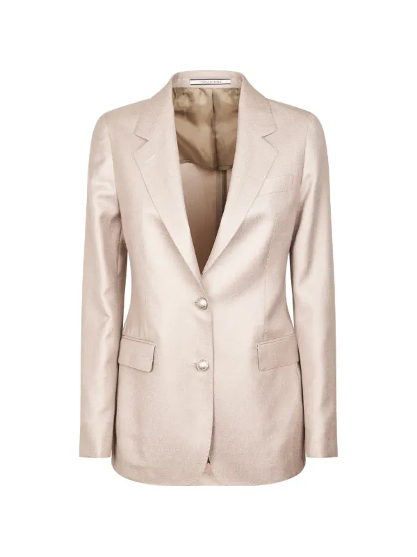 Tagliatore Buttoned Blazer in Neutrals
