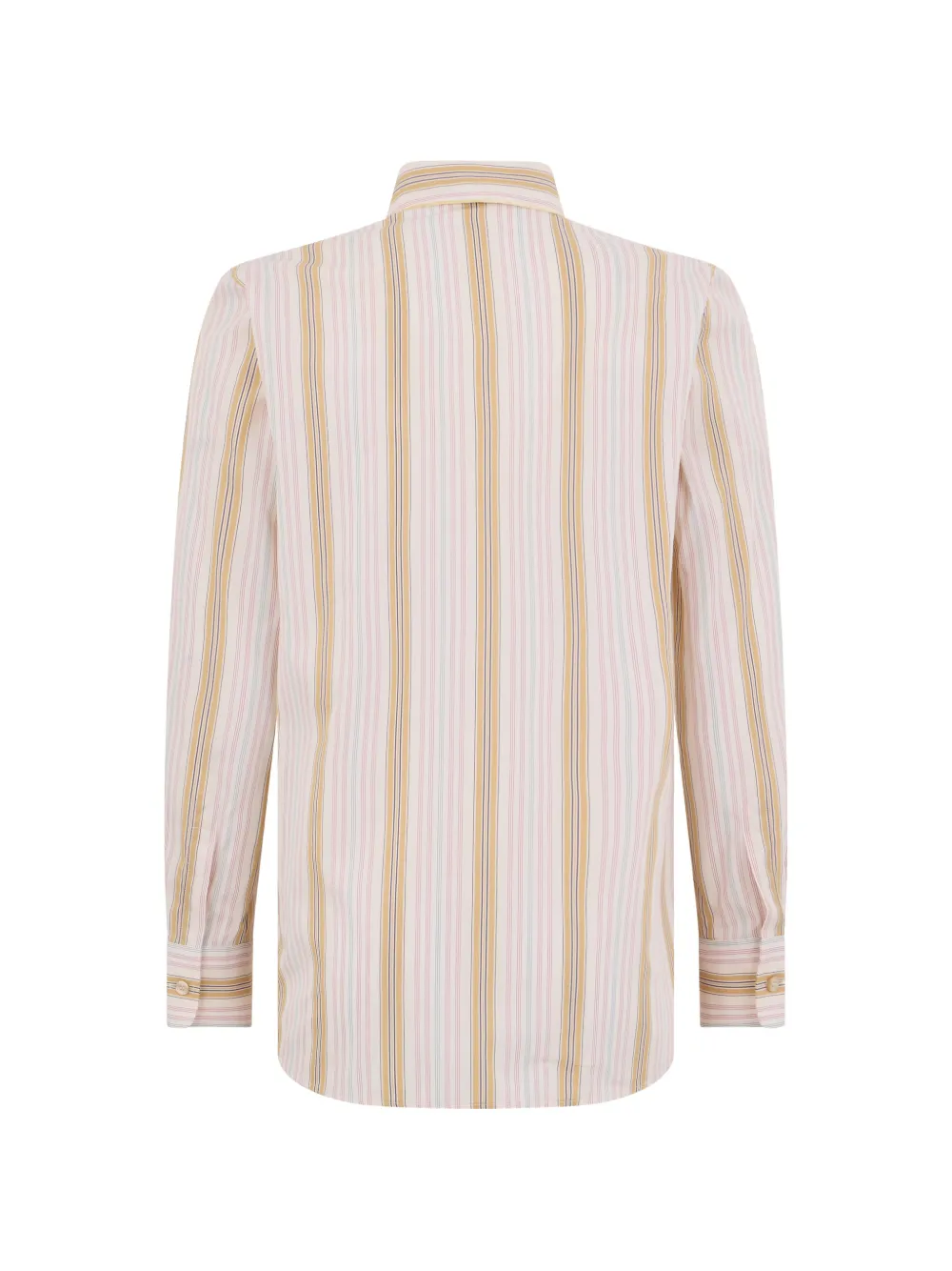 striped-pattern buttoned shirt