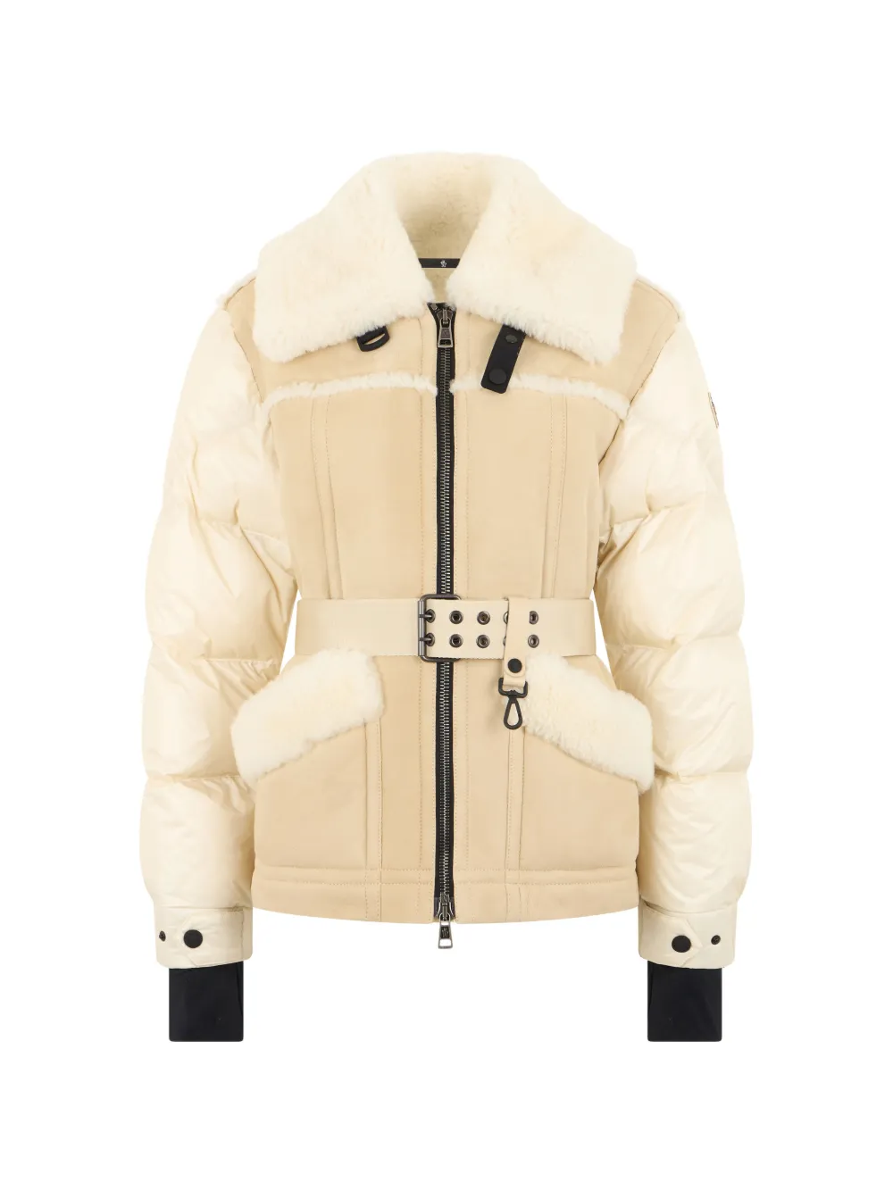 Moncler Grenoble Lammy jack met ceintuur Beige