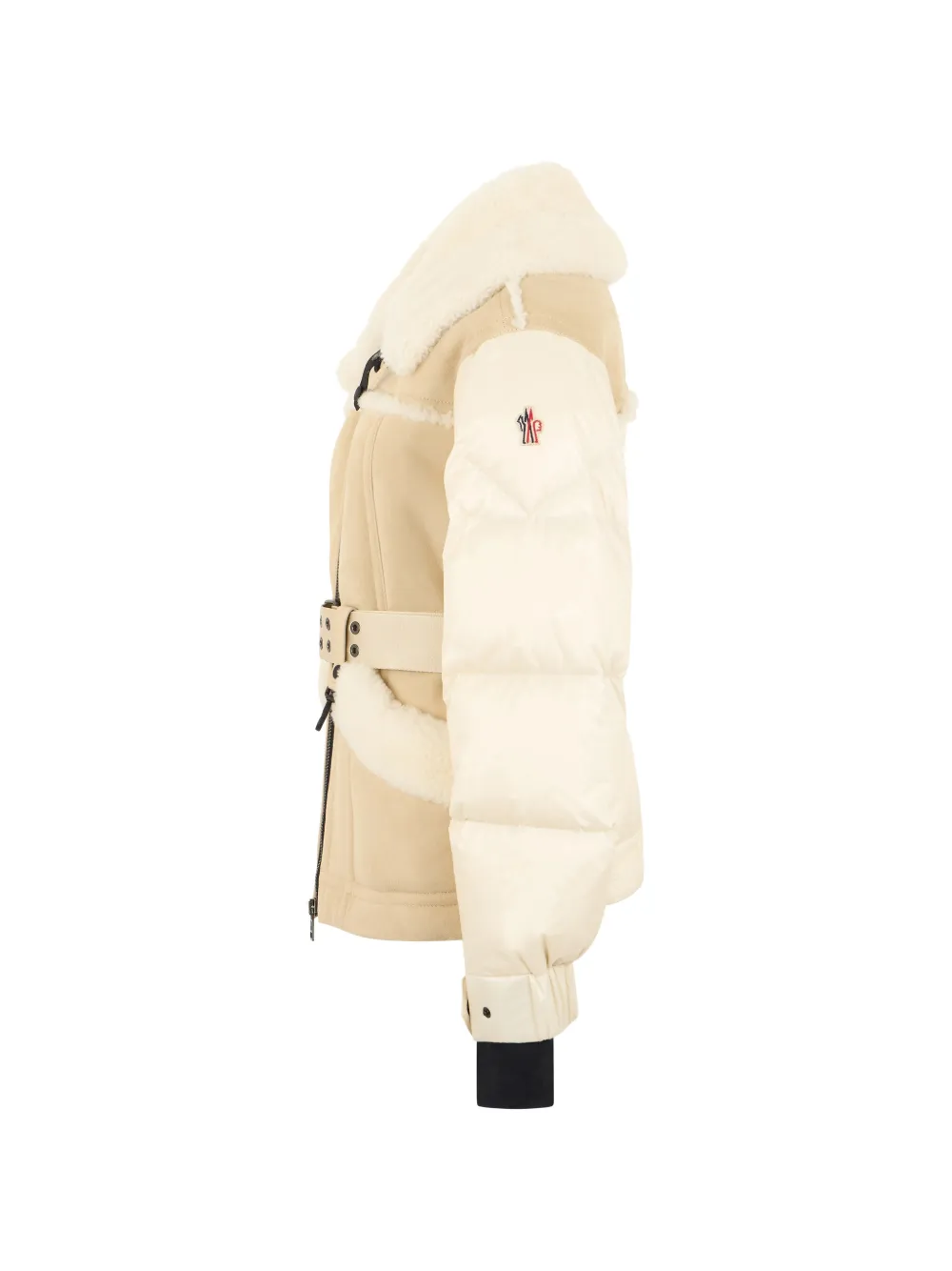 Moncler Grenoble Lammy jack met ceintuur Beige
