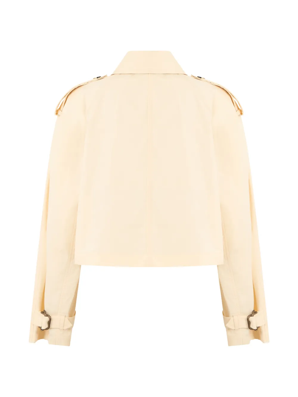  Burberry Buttoned Cropped Blazer - Neutrals 