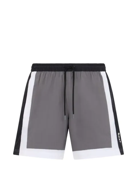 BOSS panelled swim shorts