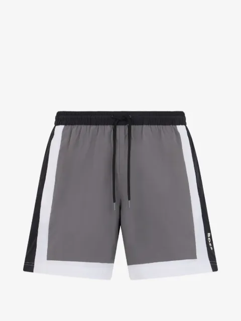 BOSS shorts de playa con diseño color block