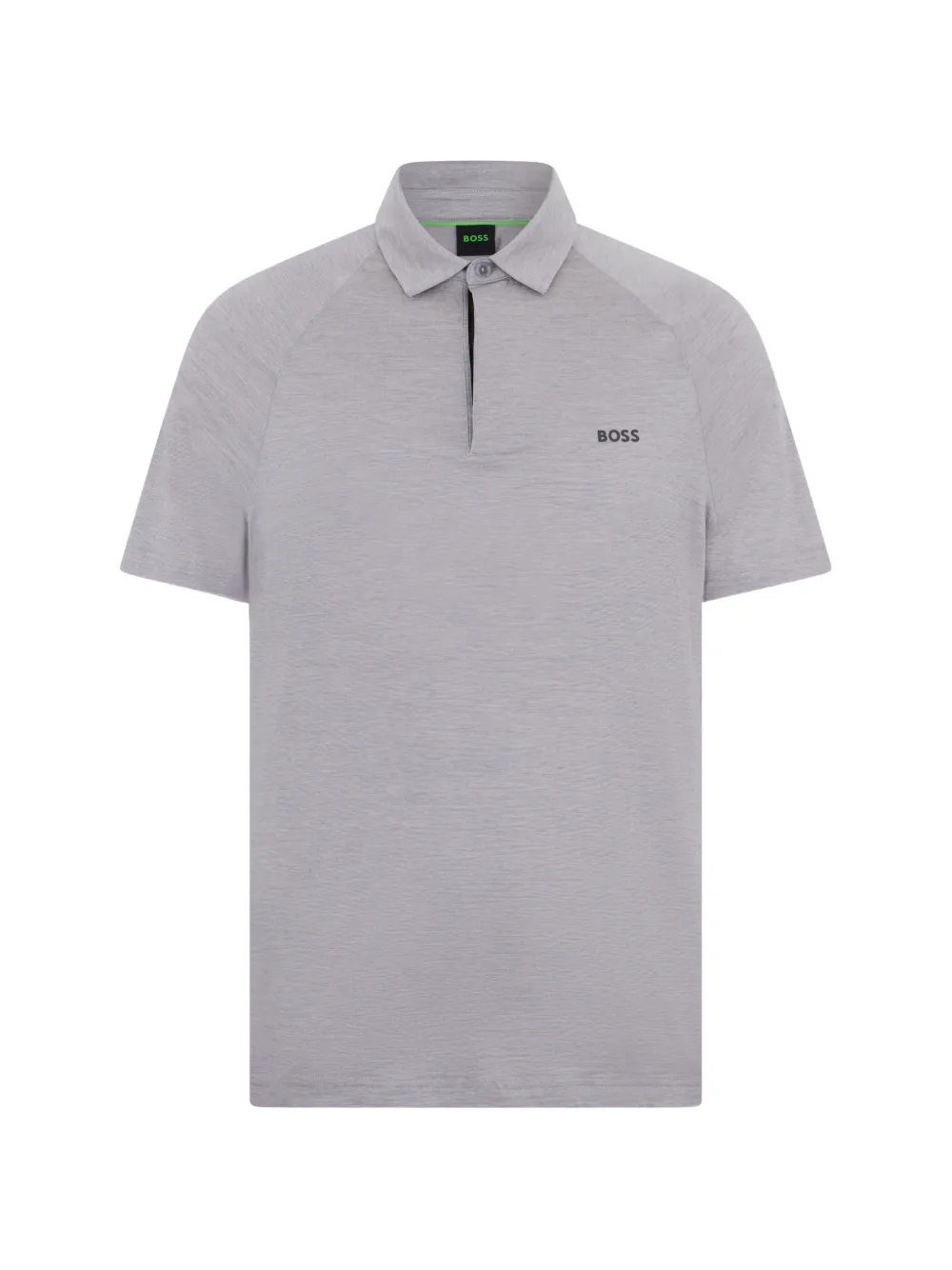 BOSS logo-print polo shirt - Grau