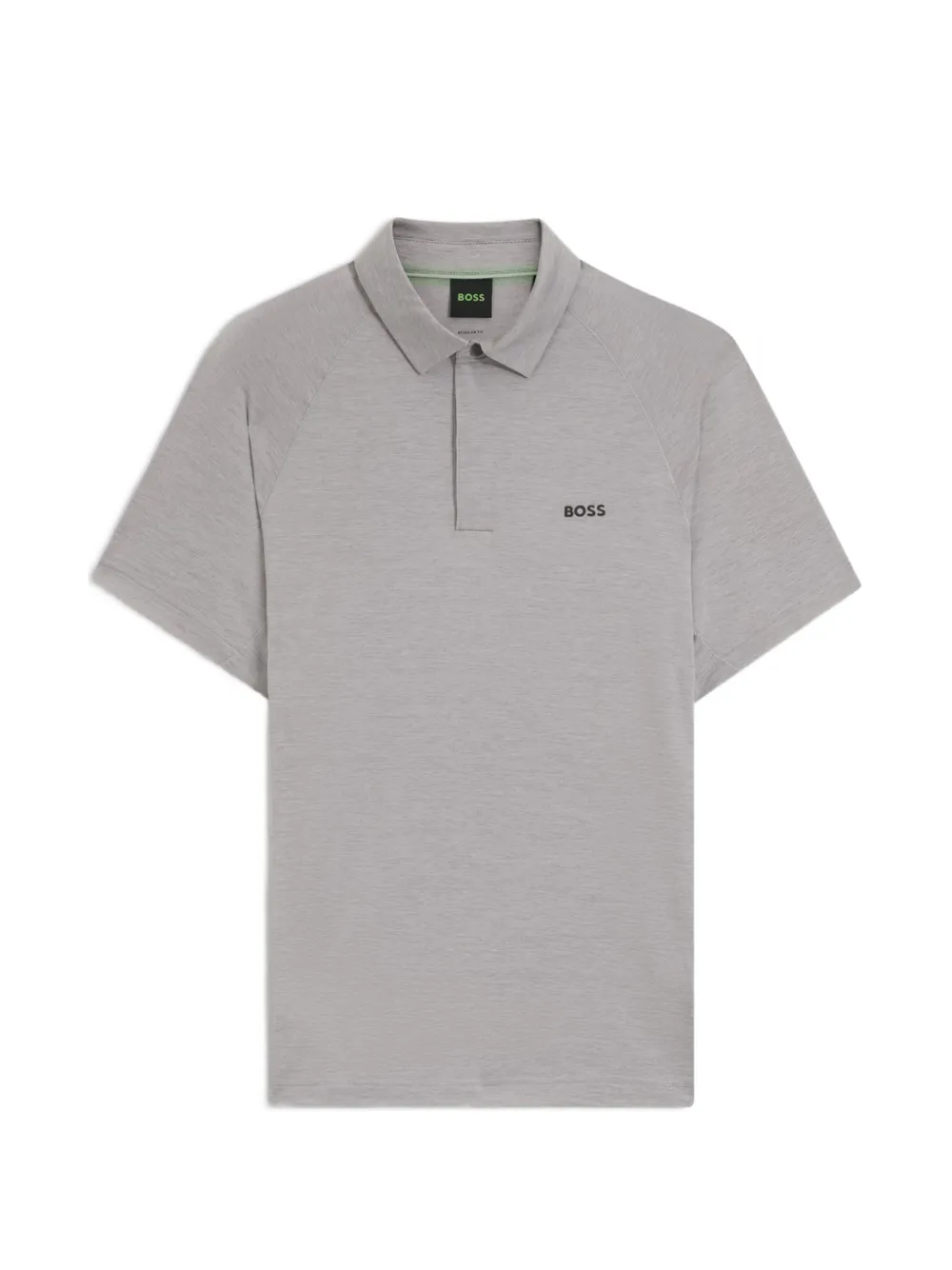 BOSS logo-print polo shirt - Grigio