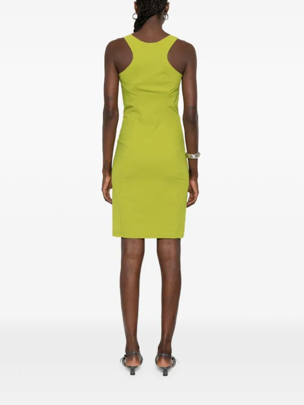 green racer back dress Hayden Racer Back Mini Dress Pine Green / Small
