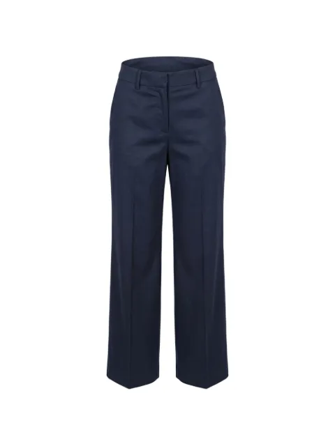 Berwich pressed-crease cotton trousers