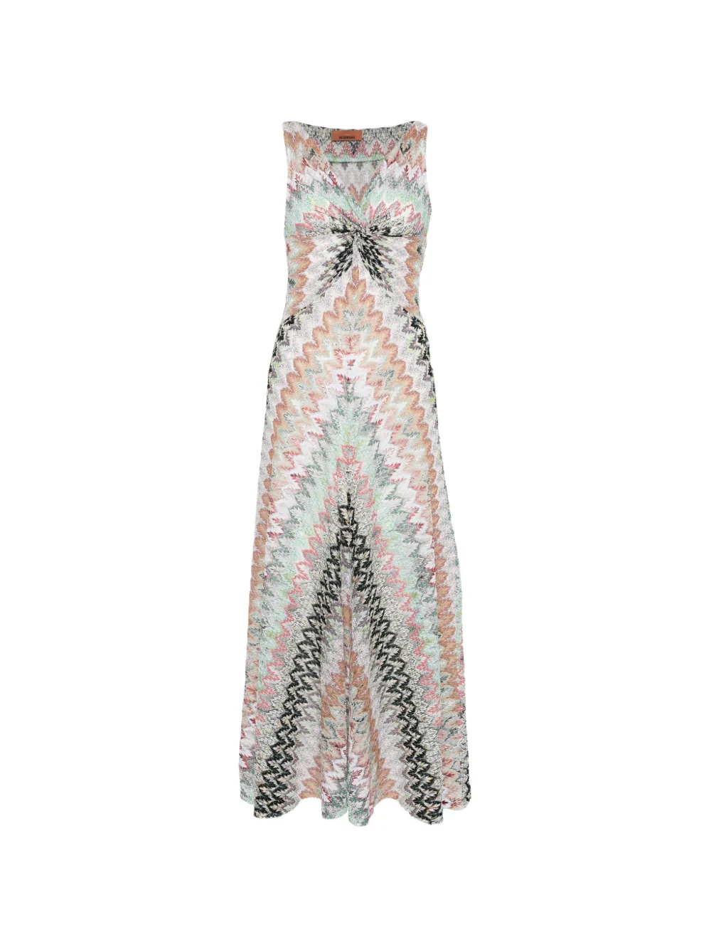 Missoni sleeveless zigzag maxi dress - Neutrals
