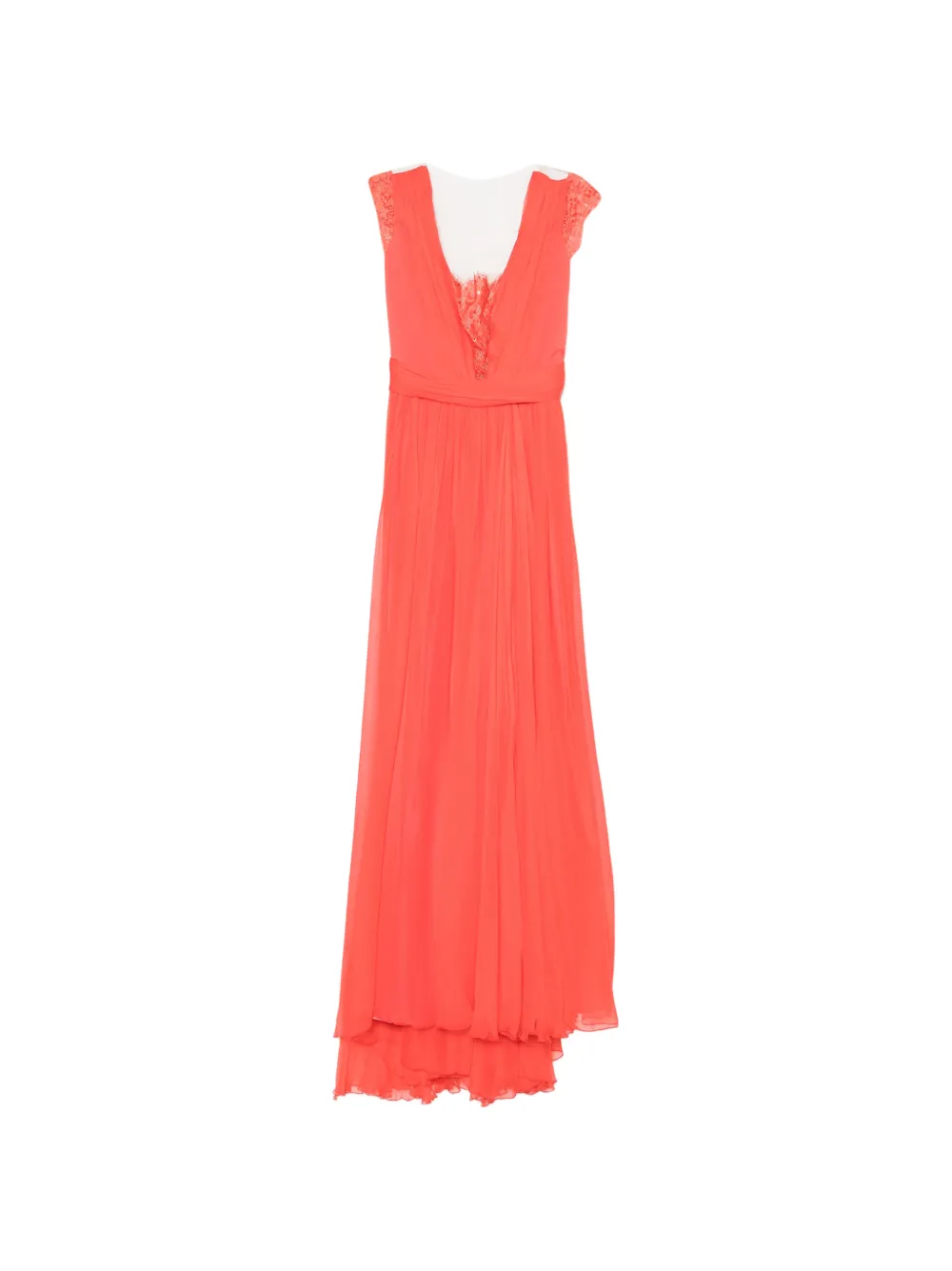 Rhea Costa lace-trim maxi dress