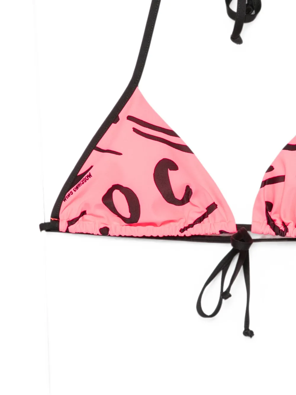 Moschino Triangel bikinitop Roze