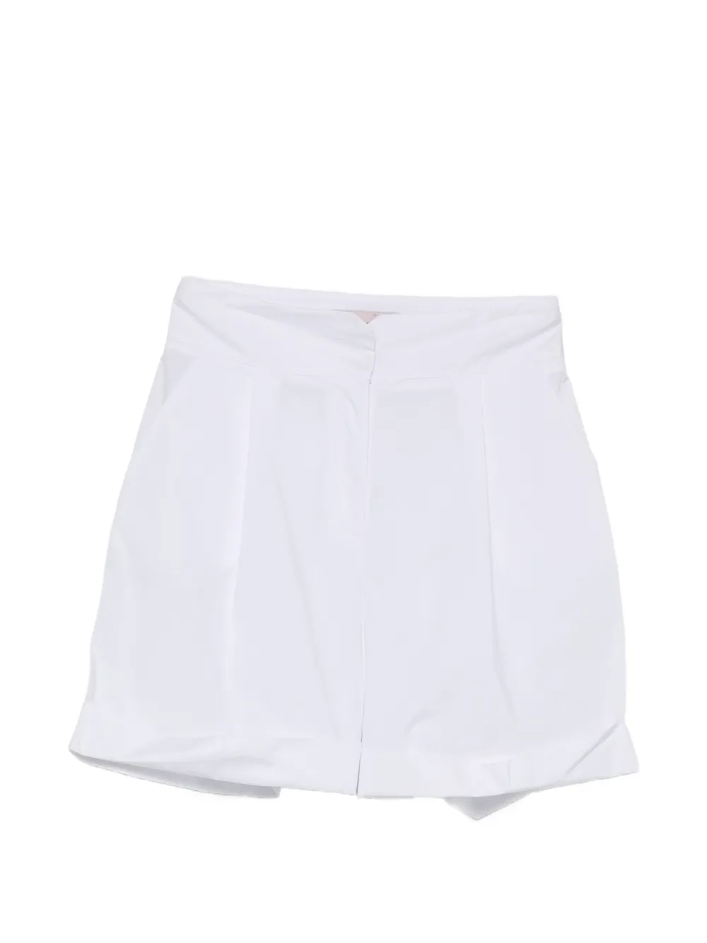 Twenty Easy Kaos pleated turn-up shorts - Weiß