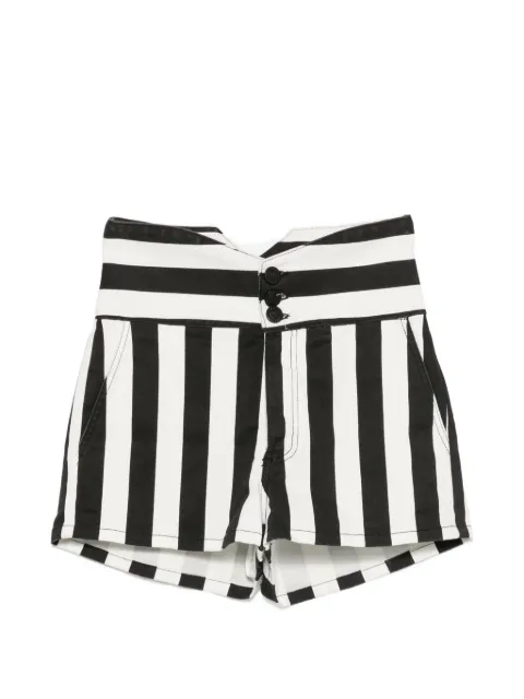 Gaëlle Paris striped high-waisted shorts