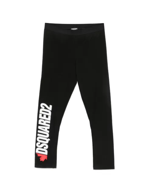 DSQUARED2 logo-print cotton leggings