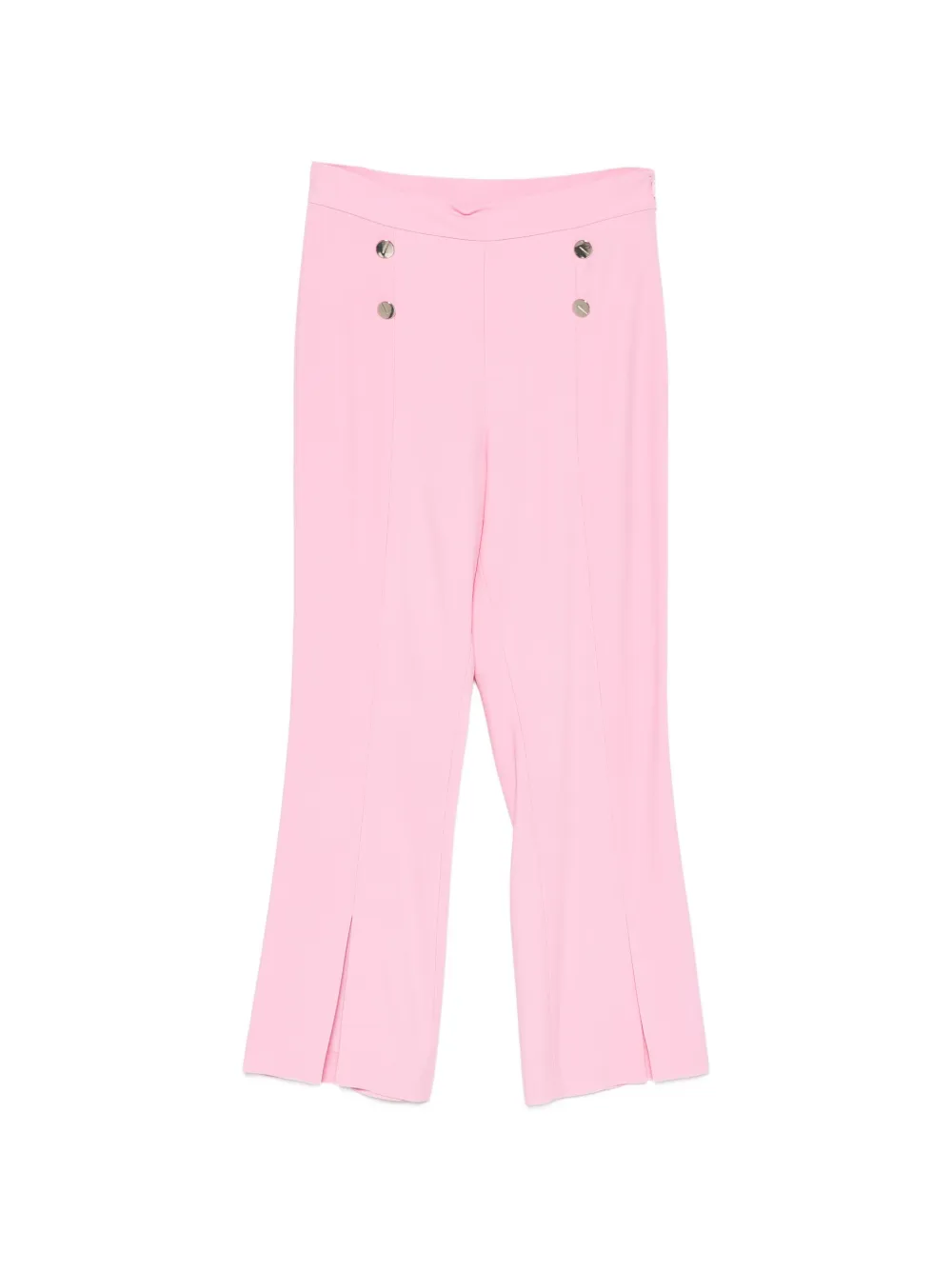 SIMONA CORSELLINI Hose mit Schlitz und Zierknöpfen - Rosa