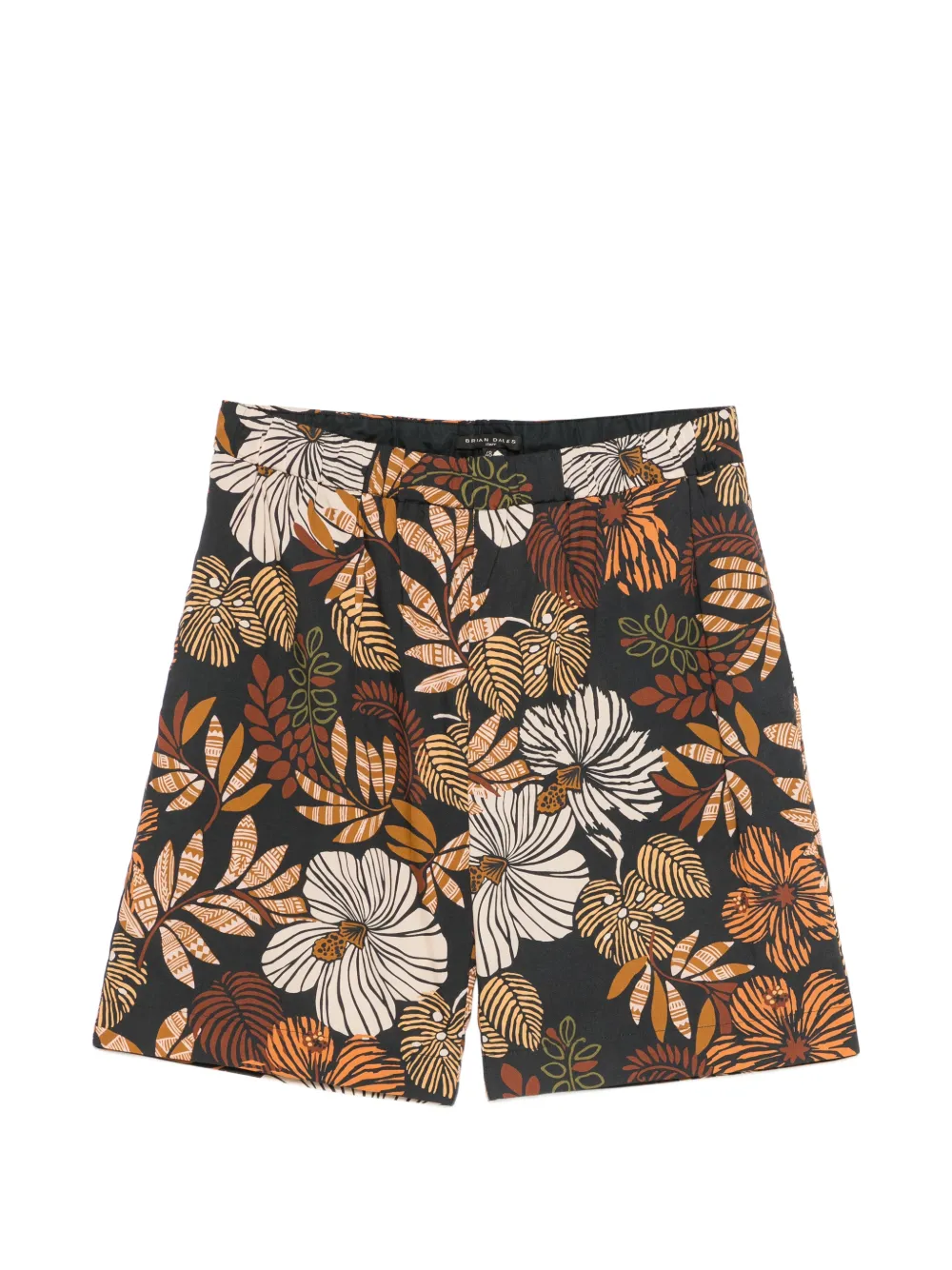 Brian Dales floral-print shorts - Schwarz