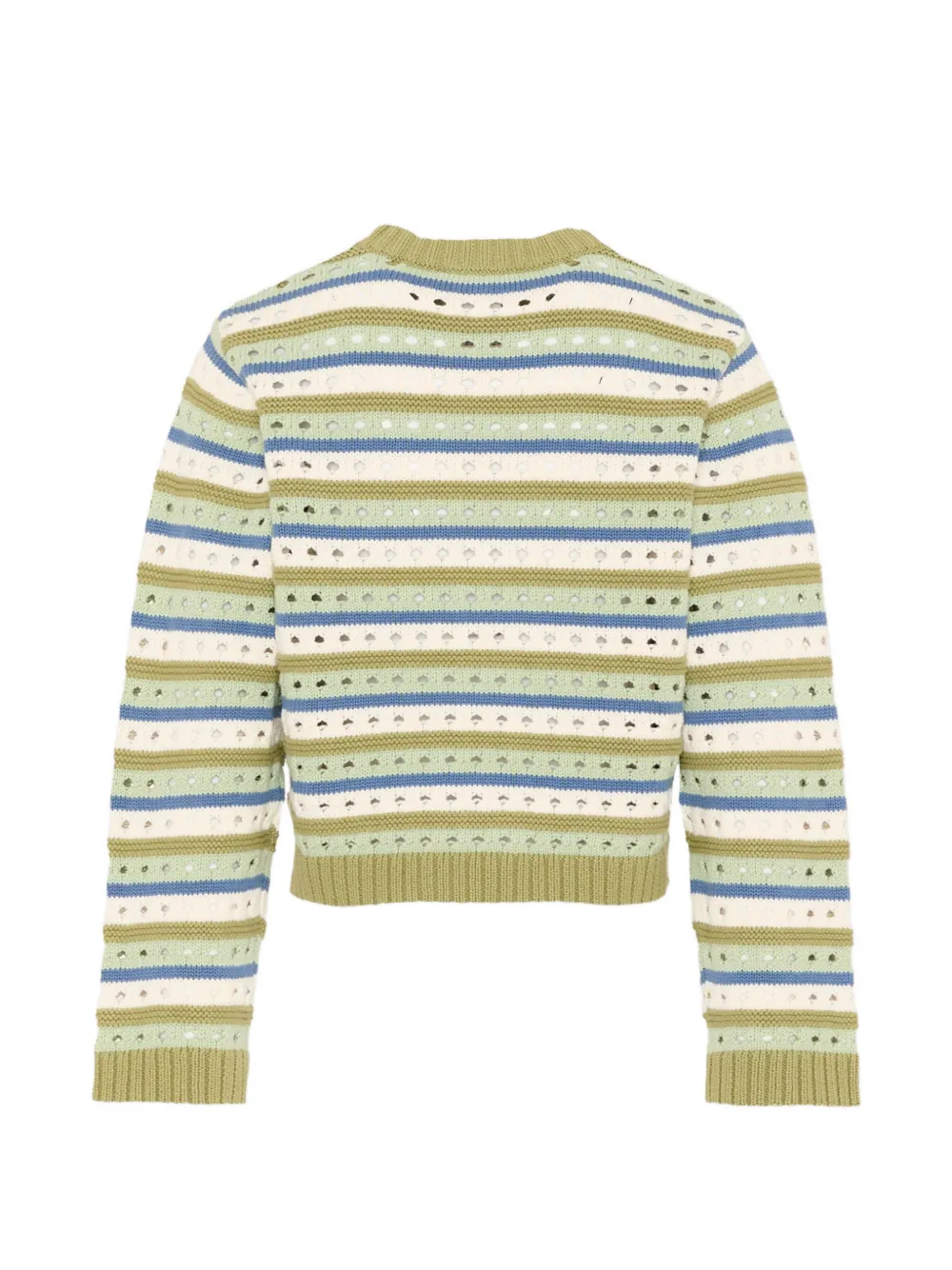  Stella Mccartney Kids Pull En Maille à Rayures - Vert 