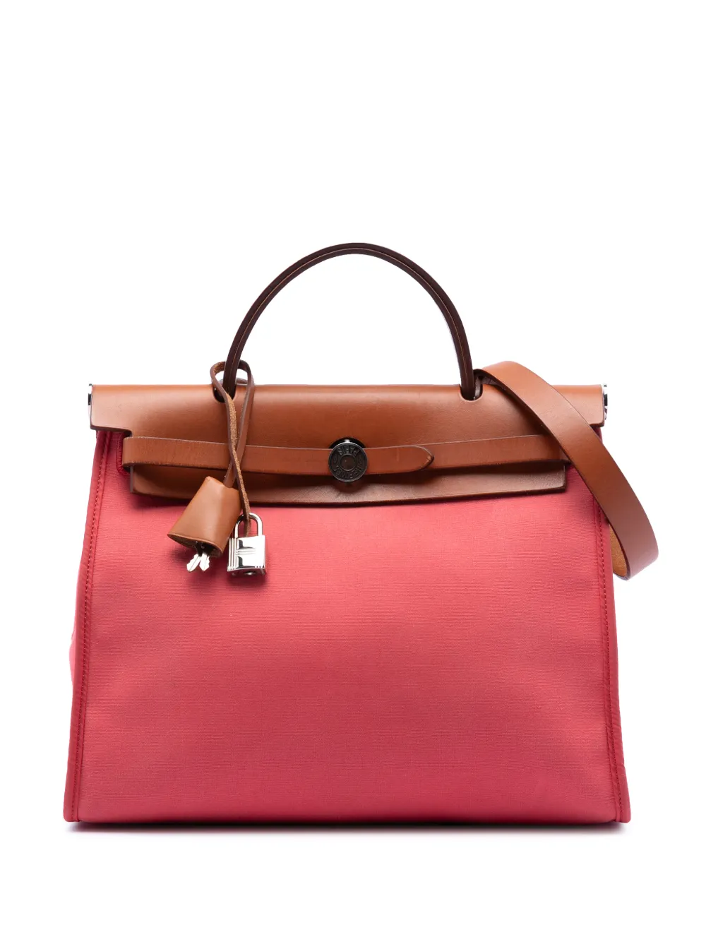 Hermès Pre-Owned 2011 Toile Herbag Zip 31 satchel - Rosa