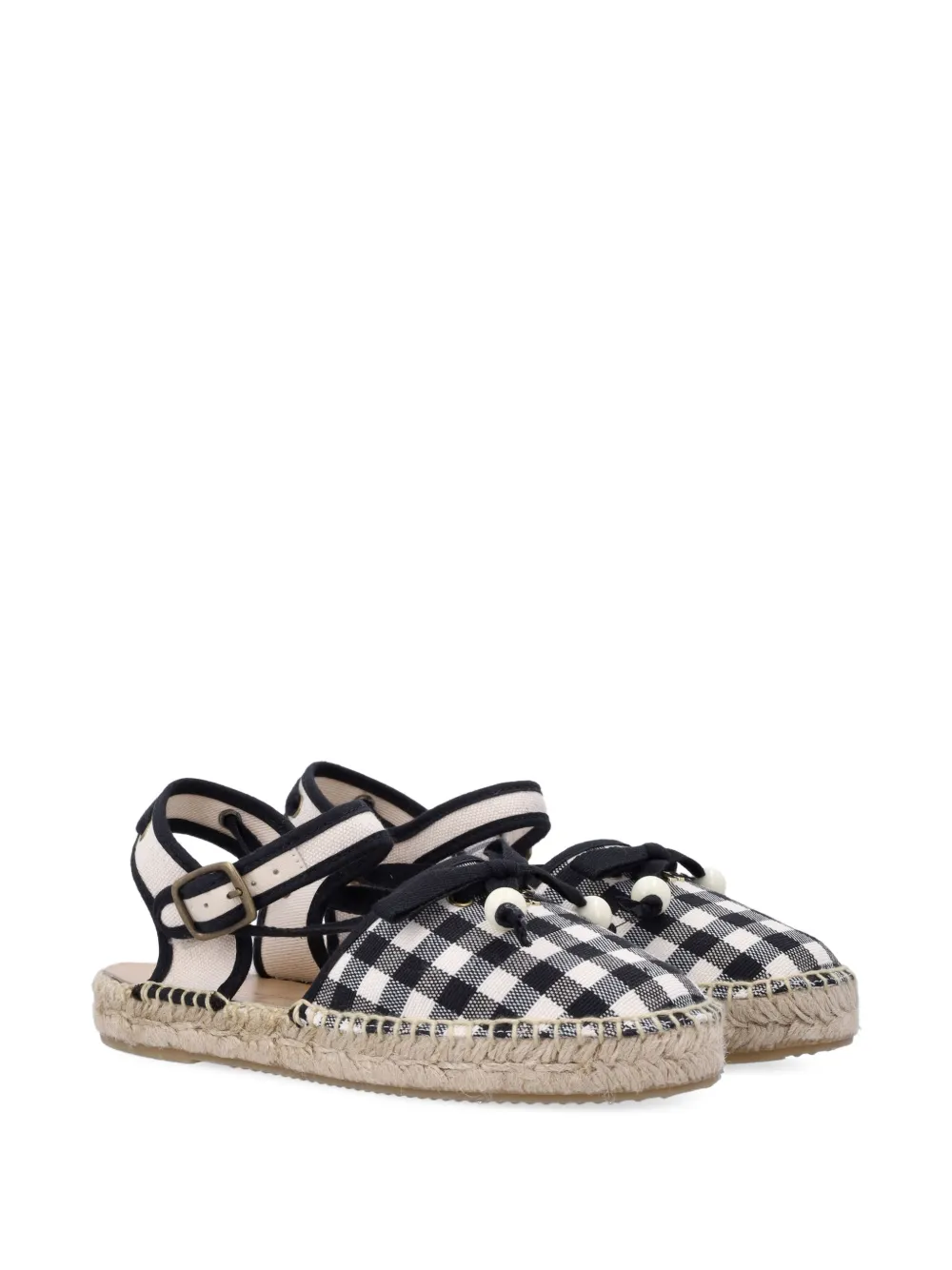 Bonpoint Evila check-pattern sandals - Nero