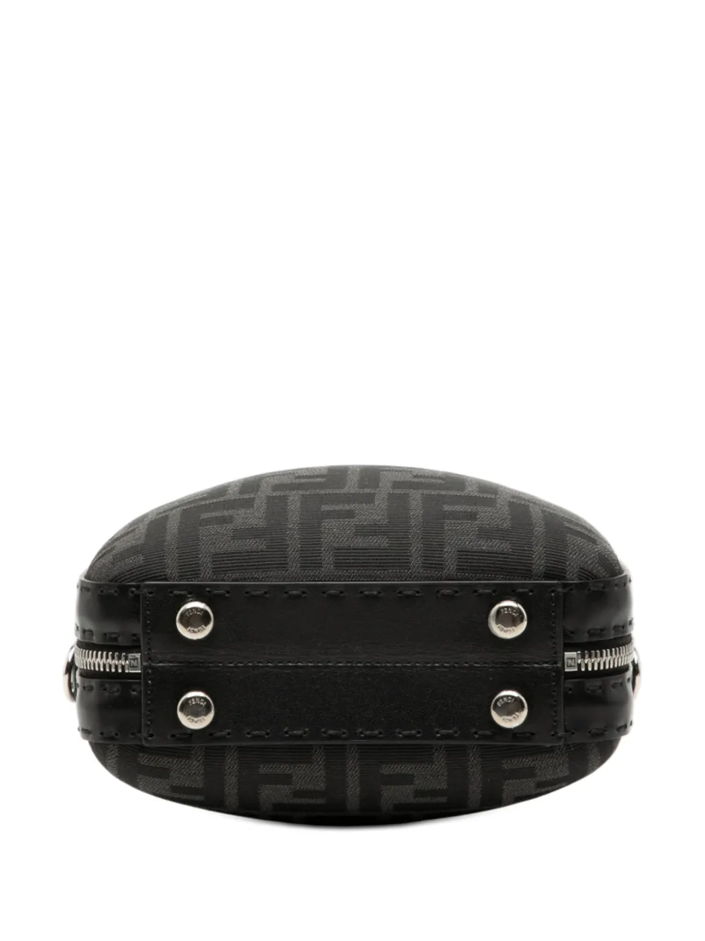 Fendi Pre-owned 2010-2025 Mini Zucca Canvas Suitcase Bag Satchel in Black, view 4