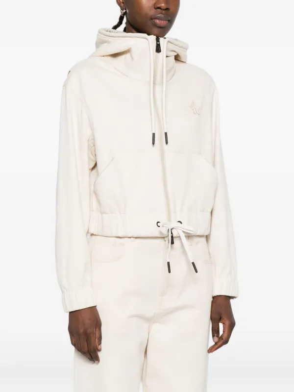 Moncler Grenoble zip-up Hoodie | Neutrals | FARFETCH