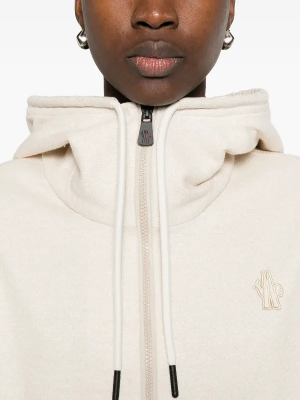 Moncler Grenoble zip-up Hoodie | Neutrals | FARFETCH