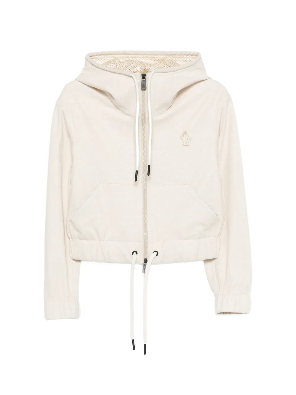 Moncler Grenoble Hoodie met rits Beige