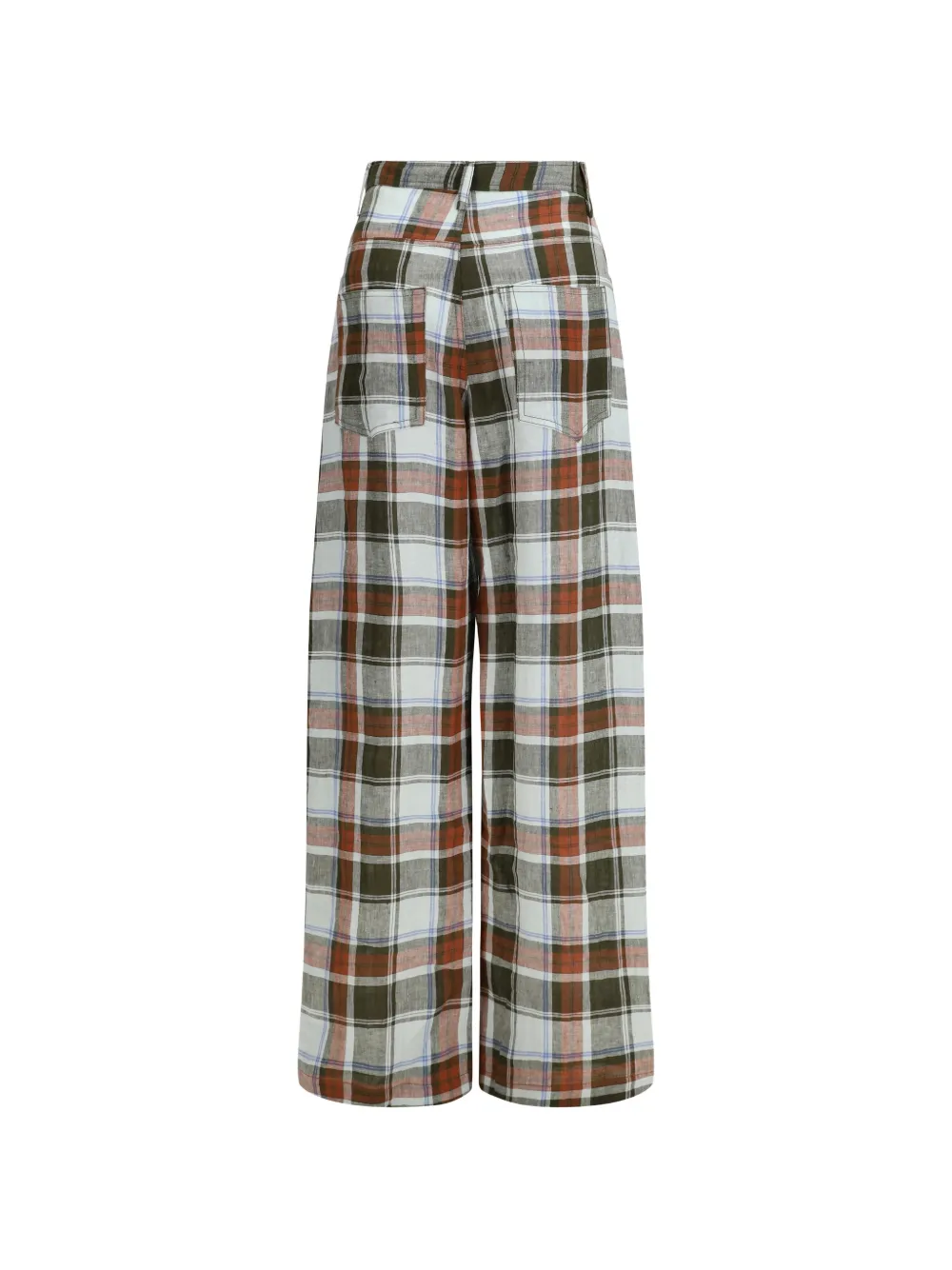  Marbell Courtney Plaid Trousers - Green 