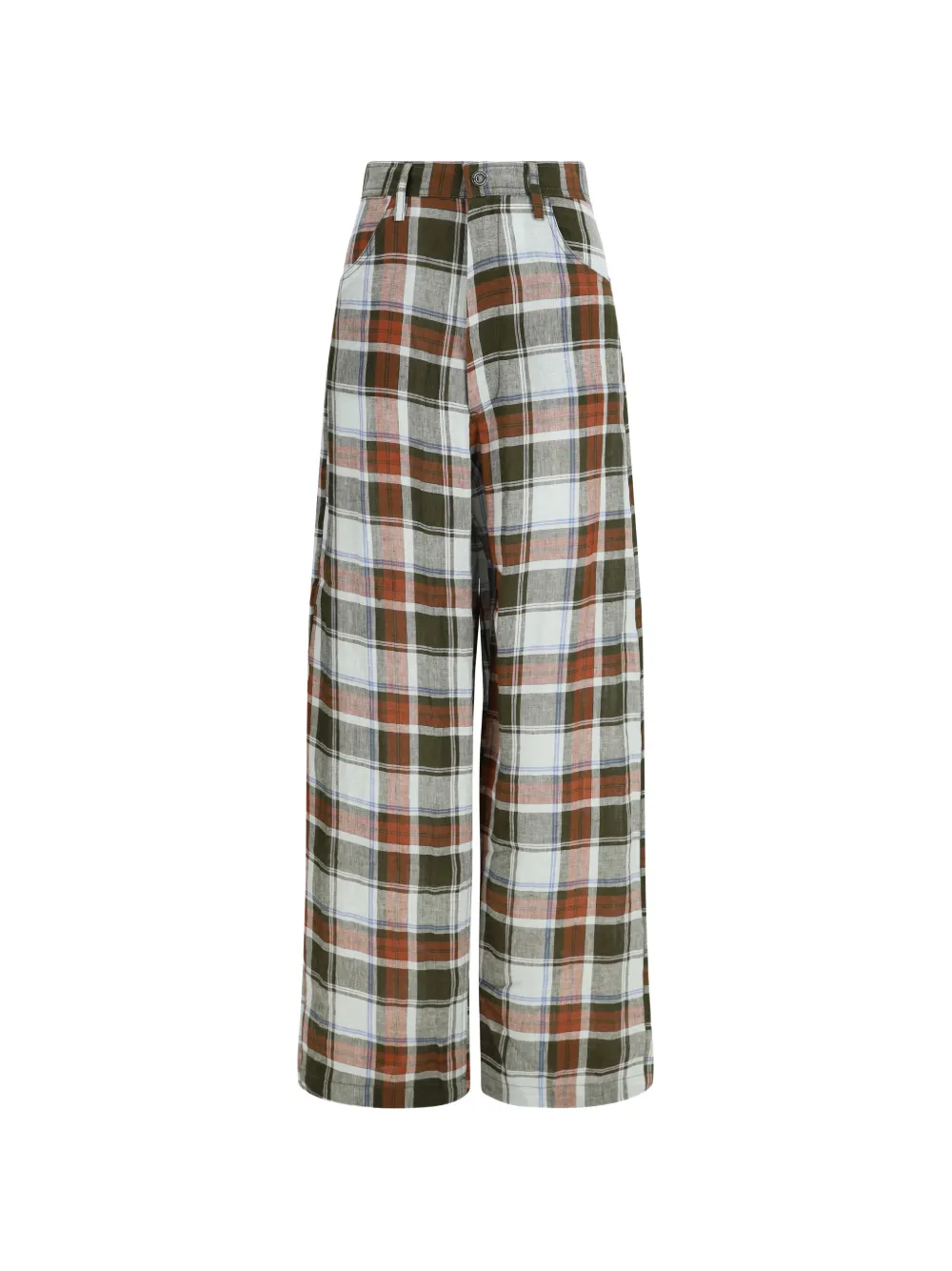 MARBELL Courtney plaid trousers - Verde