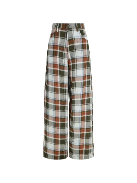 MARBELL Courtney plaid trousers