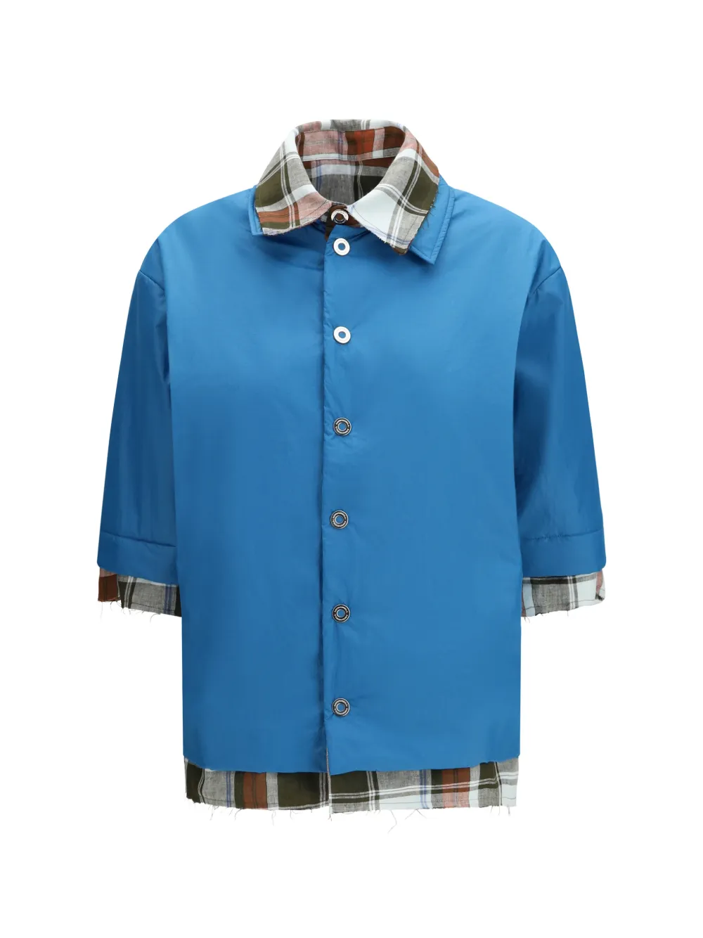 MARBELL Peggy checked shirt - Blu