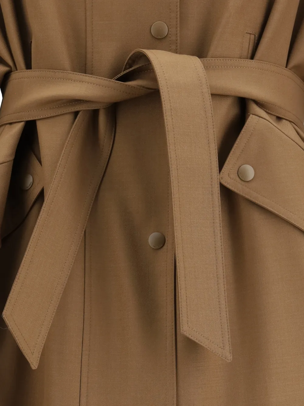 Max Mara Jas met ceintuur Bruin