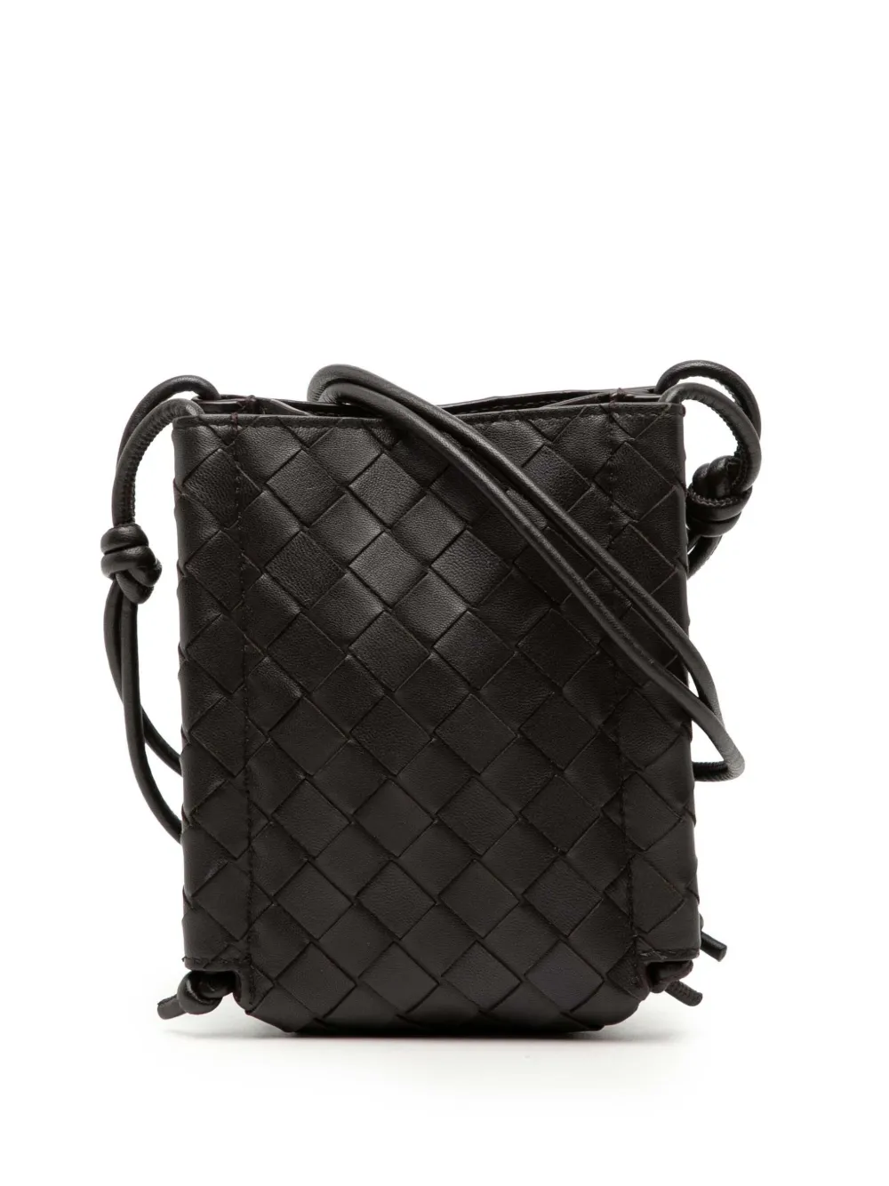 Bottega Veneta Pre-Owned 2012-2026 Mini Nappa Intrecciato The Knot Umhängetasche - Braun