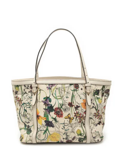 Gucci Pre-Owned 2000-2015 kleine Leather Flora Nice shopper