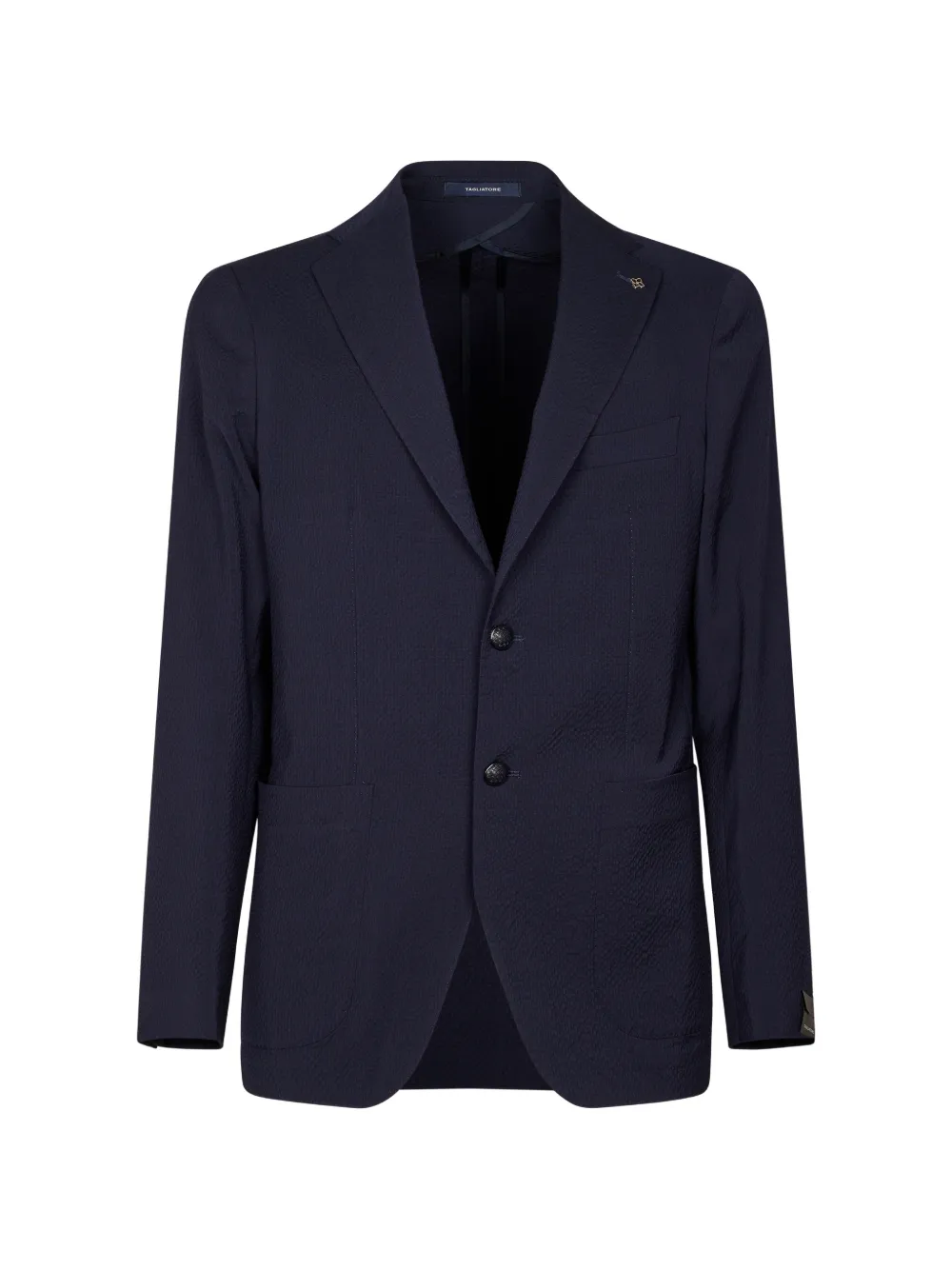 Tagliatore seersucker-textured jacket - Blu