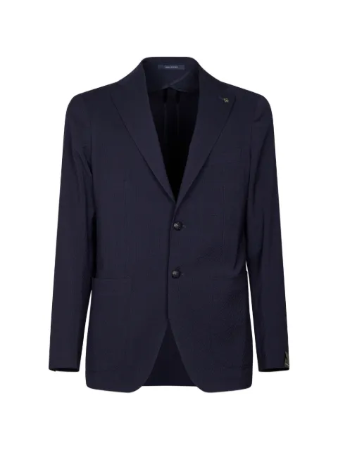 Tagliatore seersucker-textured jacket