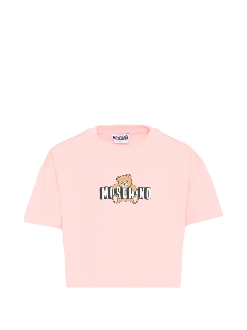 Moschino Kids teddy logo t-shirt - Rosa