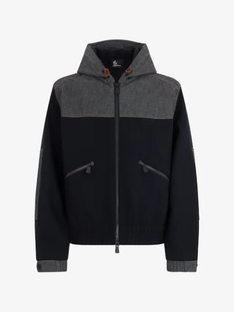 Moncler Grenoble hooded panelled jacket