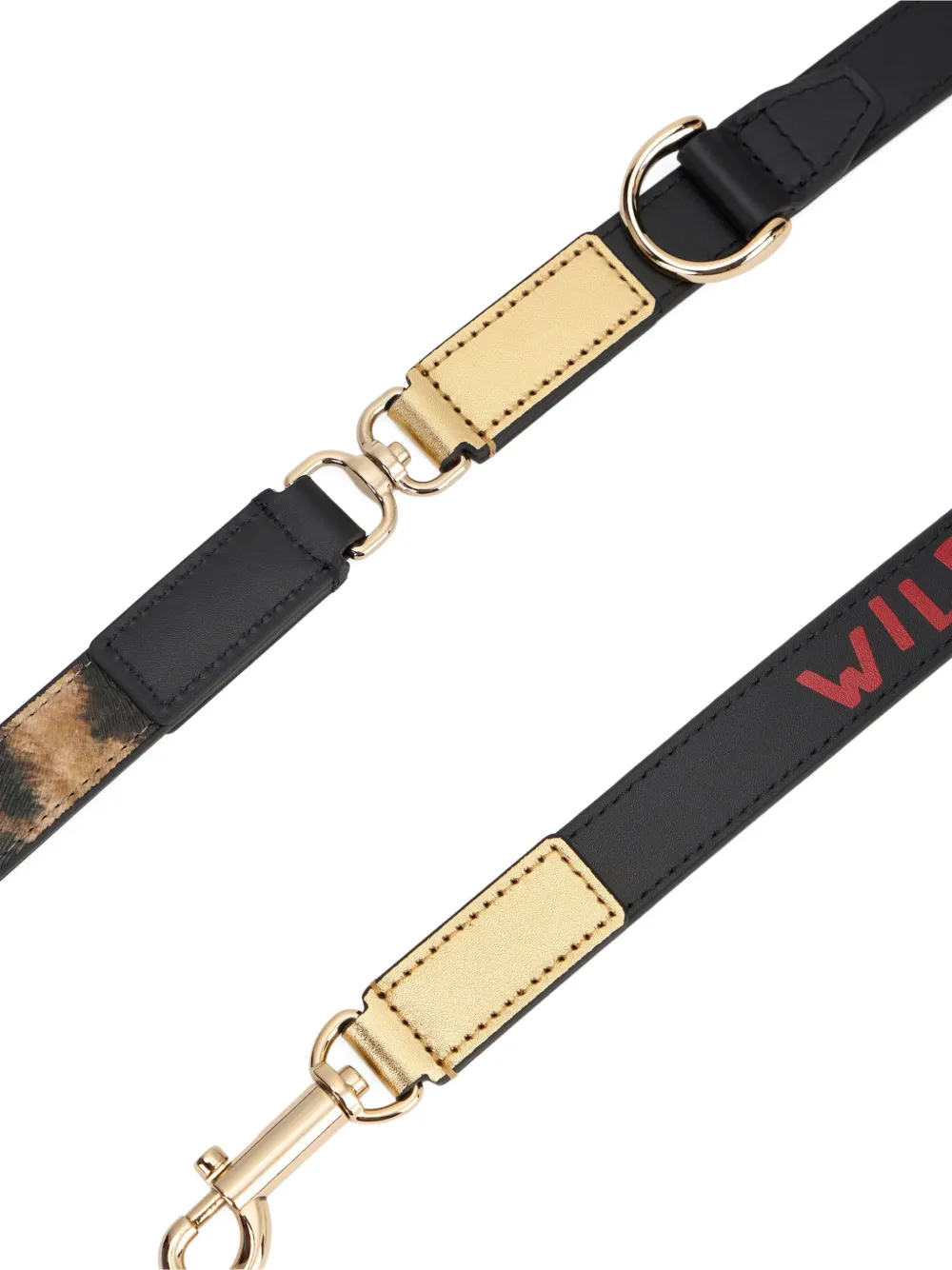 Vivienne Westwood Hondenriem met dierenprint Zwart
