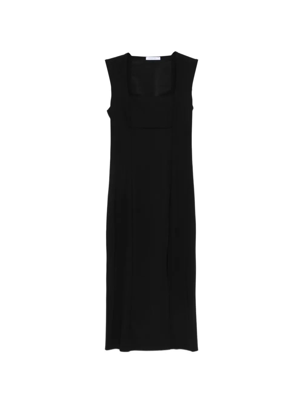Patrizia Pepe square-neck midi dress - Nero