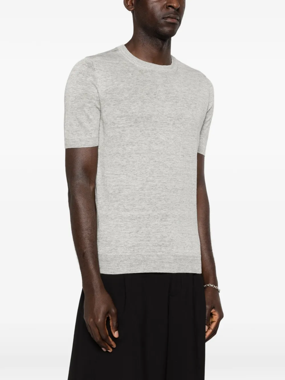 Barba T-shirt met ronde hals Grijs